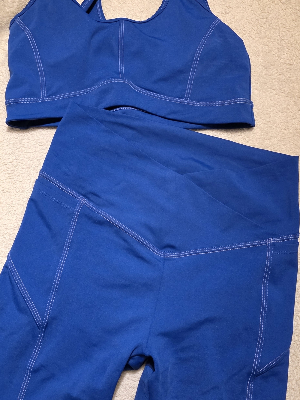 Women’s Athletic Shorts - Deep Blue High-Waist Performance